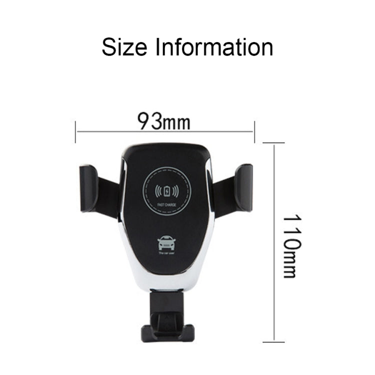 C6 Gravity Induction Car Qi Wireless Charger Fast Charging Air Vent Phone Holder