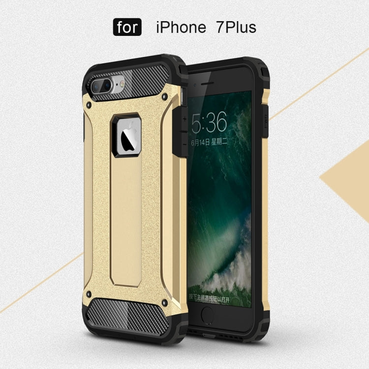 For iPhone 8 Plus & 7 Plus   Tough Armor TPU + PC Combination Case
