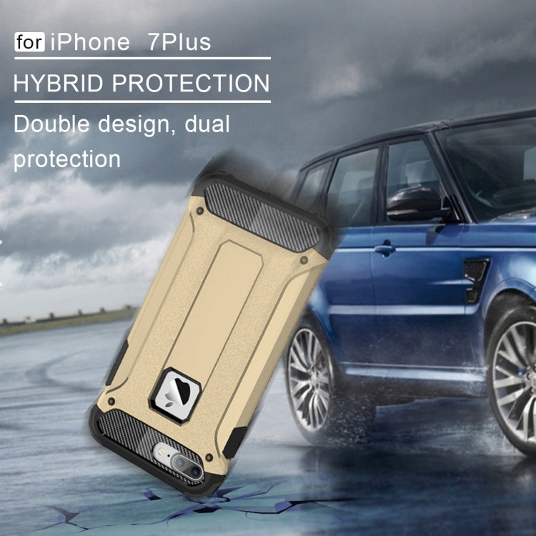 For iPhone 8 Plus & 7 Plus   Tough Armor TPU + PC Combination Case