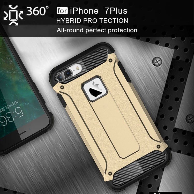 For iPhone 8 Plus & 7 Plus   Tough Armor TPU + PC Combination Case