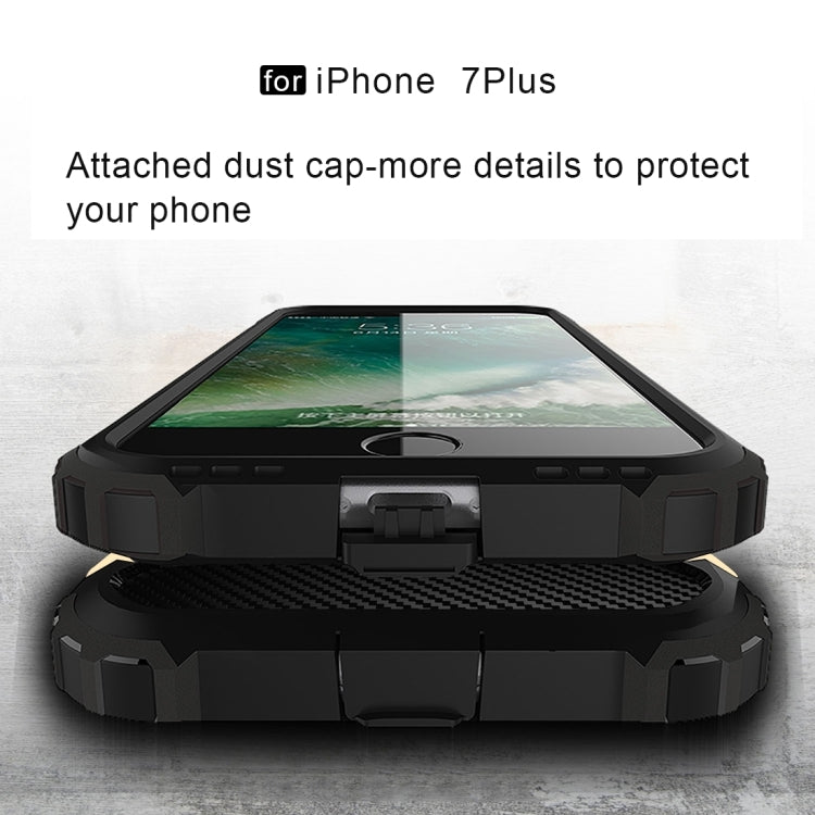 For iPhone 8 Plus & 7 Plus   Tough Armor TPU + PC Combination Case