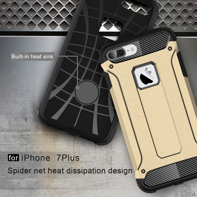 For iPhone 8 Plus & 7 Plus   Tough Armor TPU + PC Combination Case
