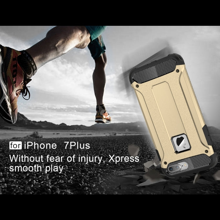 For iPhone 8 Plus & 7 Plus   Tough Armor TPU + PC Combination Case