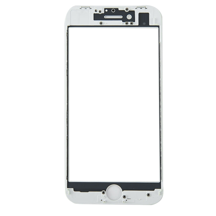Front Screen Outer Glass Lens with Front LCD Screen Bezel Frame & OCA Optically Clear Adhesive for iPhone 8