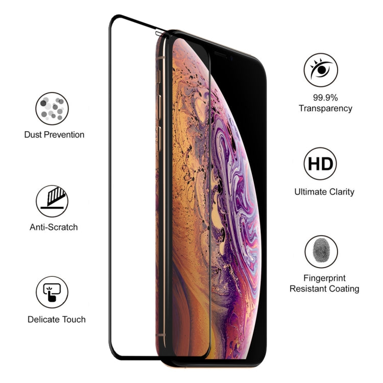 For iPhone 11 Pro / XS / X ENKAY Hat-Prince 0.26mm 9H 6D Curved Full Screen Tempered Glass Film