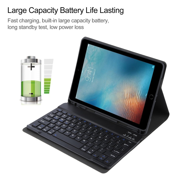 For iPad Pro 9.7 / 9.7 inch 2017 / 9.7 2018 / Air / Air 2 IP071 Separable ABS Smart Bluetooth Keyboard + Litchi Texture Horizontal Flip Leather Tablet Case, For iPad Pro 9.7 / 9.7 inch 2017 / 9.7 2018 / Air / Air 2, For iPad Pro 9.7 inch