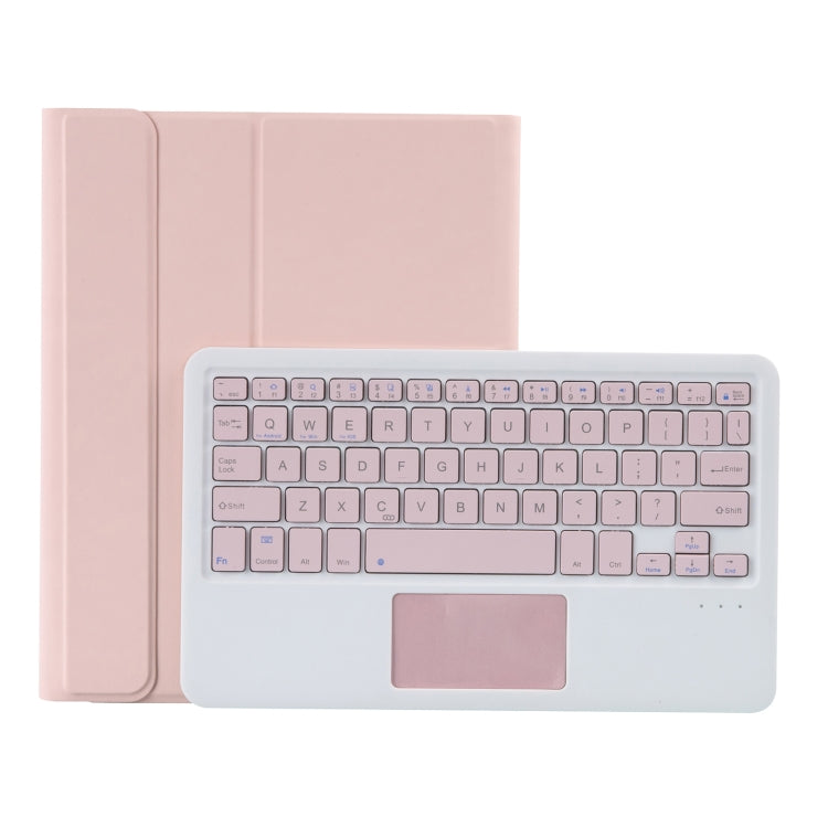 YT11B-A Detachable Candy Color Bluetooth Keyboard Leather Tablet Case with Touch Pad & Pen Slot & Holder for iPad Pro 11 2022 / 2021 / Air 5 / Air 4