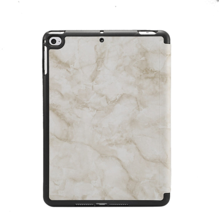 Marble Texture Pattern Horizontal Flip Leather Case for iPad Mini 2019, with Three-folding Holder & Pen Slot & Sleep / Wake-up Function