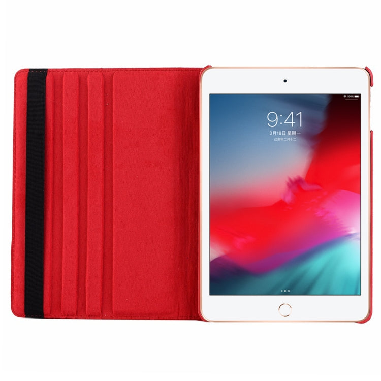 Litchi Texture Horizontal Flip 360 Degrees Rotation Leather Case for iPad Mini 2019, with Holder & Sleep / Wake-up Function
