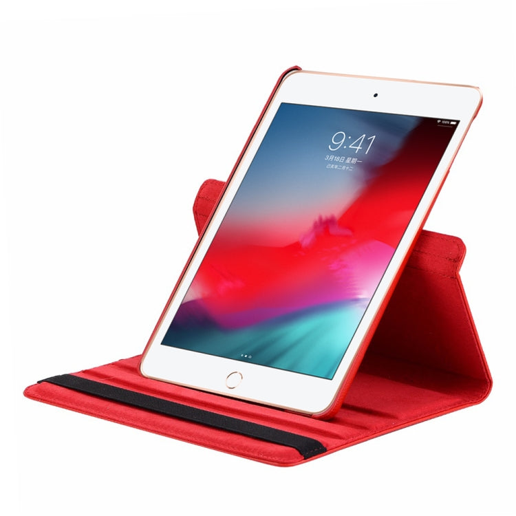 Litchi Texture Horizontal Flip 360 Degrees Rotation Leather Case for iPad Mini 2019, with Holder & Sleep / Wake-up Function