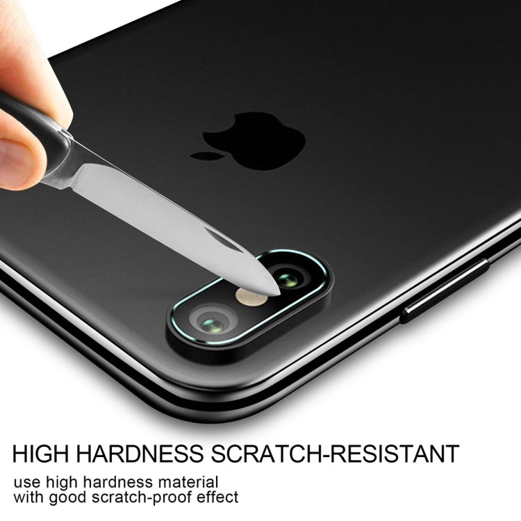 For iPhone X Rear Camera Lens Protector Tempered Glass Protective Film with Holes