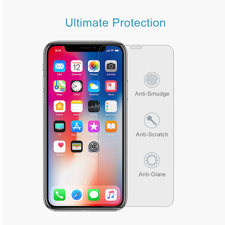 For iPhone 11 Pro / XS / X 10pcs 0.3mm 2.5D 9H Tempered Glass Film