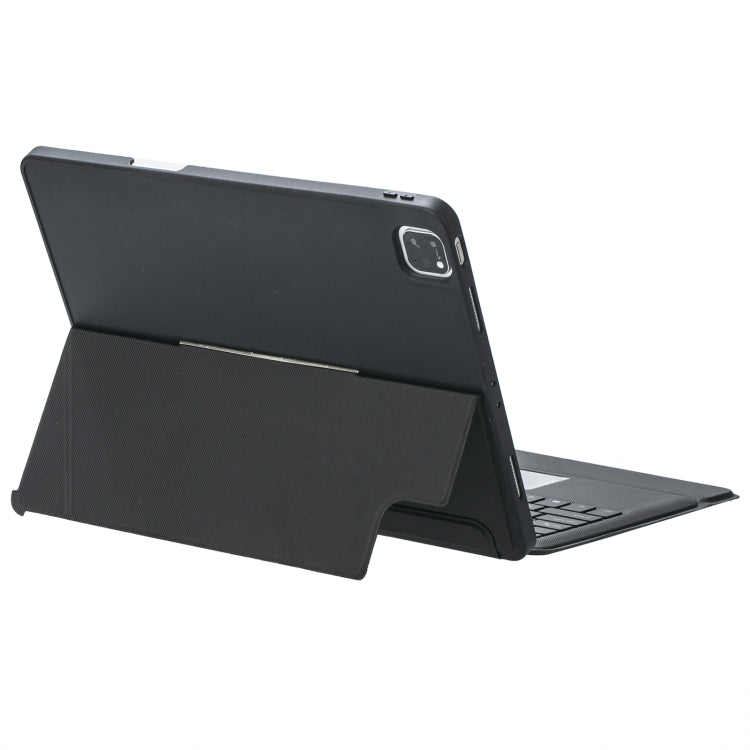 T129-AS For iPad Air 13 2025 / Pro 12.9 2022 / 2021 / 2020 / 2018 Touch Backlight Split Type Bluetooth Keyboard Leather Case