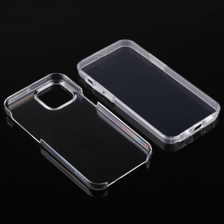 For iPhone 13 mini PC+TPU Ultra-Thin Double-Sided All-Inclusive Transparent Case