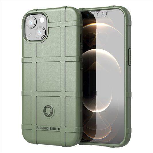 For iPhone 13 Rugged Shield Full Coverage Shockproof TPU Case