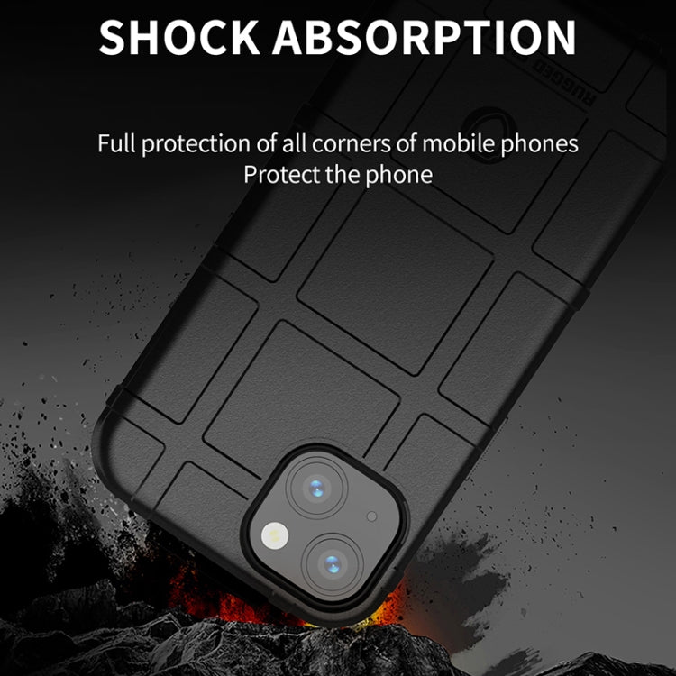 For iPhone 13 Rugged Shield Full Coverage Shockproof TPU Case
