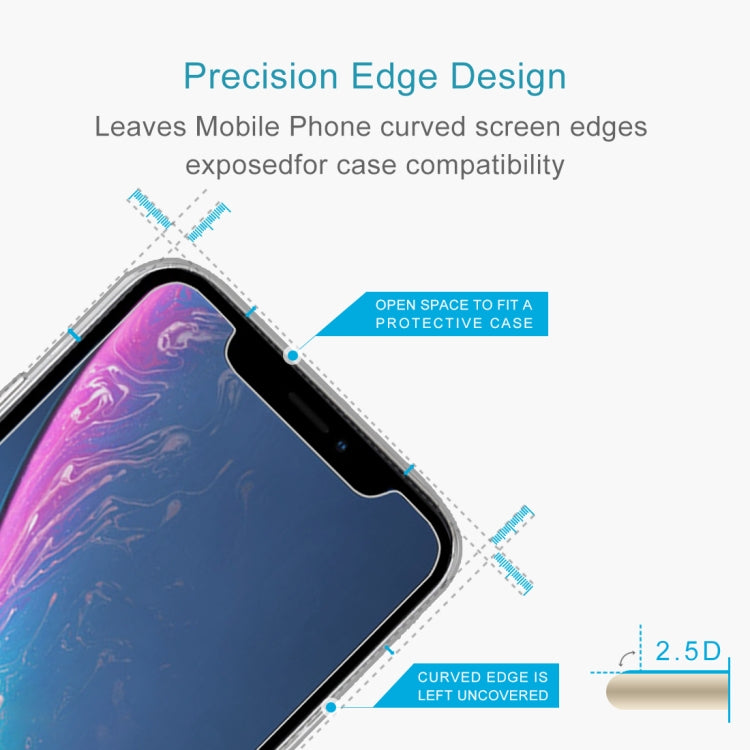 For iPhone 11 / XR 50pcs 0.3mm 2.5D 9H Tempered Glass Film