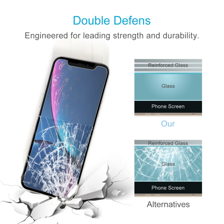 For iPhone 11 / XR 50pcs 0.3mm 2.5D 9H Tempered Glass Film