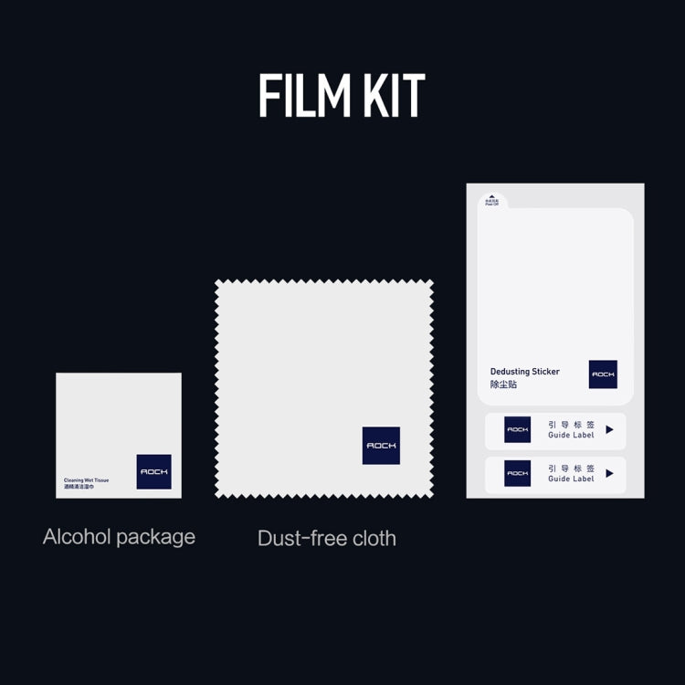 For iPhone XS Max / XS / X 2pcs ROCK 0.15mm Rear Camera Lens Soft Tempered Glass Film