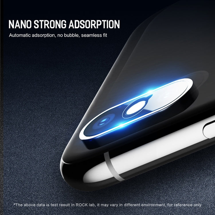For iPhone XS Max / XS / X 2pcs ROCK 0.15mm Rear Camera Lens Soft Tempered Glass Film