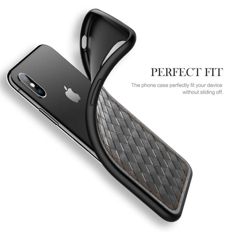 For iPhone XS Max ROCK Origin Series Business TPU + PU Protective Case