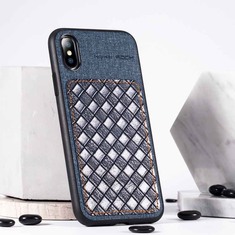 For iPhone XS Max ROCK Origin Series Business TPU + PU Protective Case