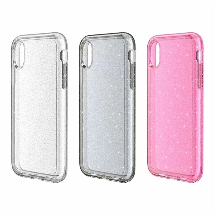 For iPhone XR Shockproof Terminator Style Glitter Powder Protector Case