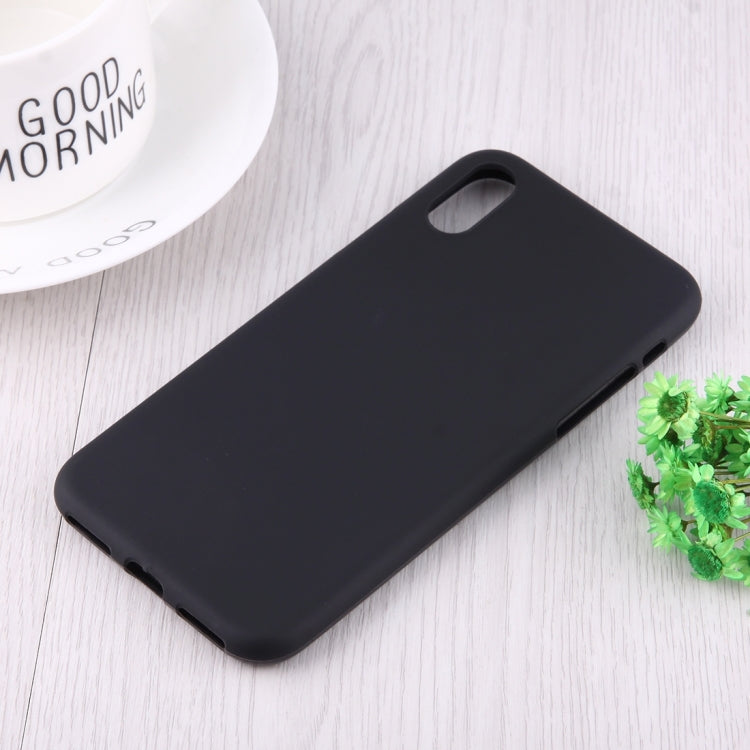 For iPhone XR Solid Color Frosted Soft TPU Case