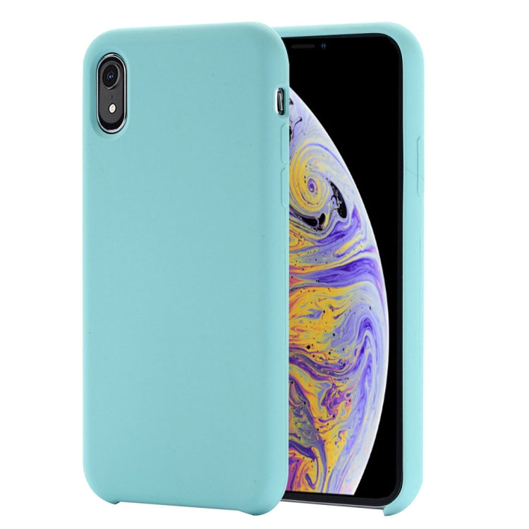 For iPhone XR Four Corners Full Coverage Liquid Silicone Case