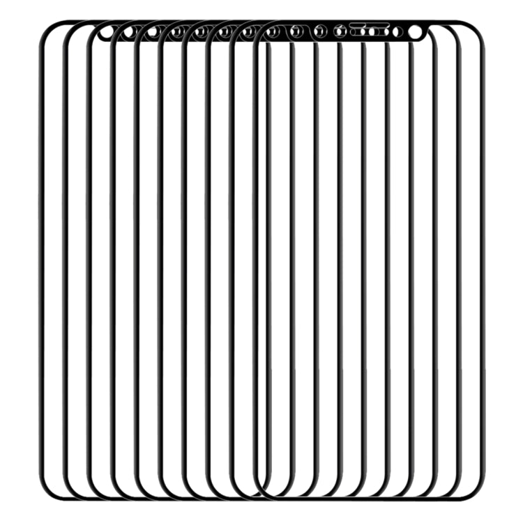 For iPhone 11 Pro / XS / X 50pcs 0.1mm 9H Full Screen Flexible Fiber Tempered Glass Film