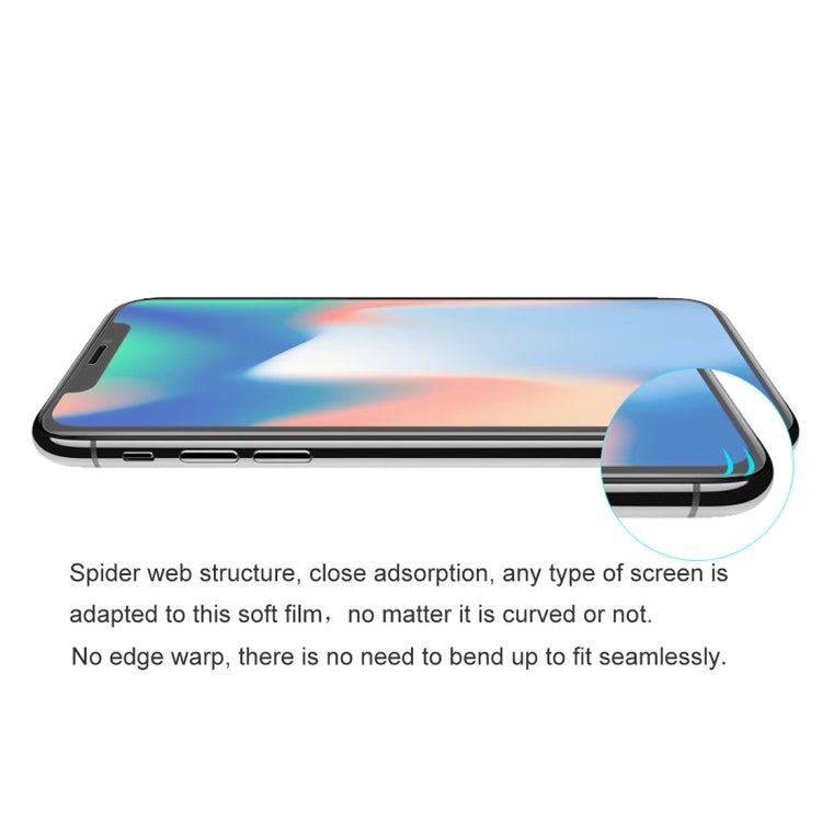 ENKAY Hat-Prince 0.1mm 3D Full Screen Protector Explosion-proof Hydrogel Film for  iPhone XR , TPU+TPE+PET Material