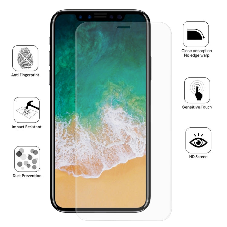 ENKAY Hat-Prince 0.1mm 3D Full Screen Protector Explosion-proof Hydrogel Film for  iPhone XR , TPU+TPE+PET Material