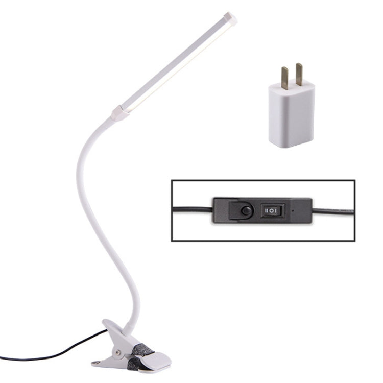 LED Desk Lamp 8W Folding Adjustable Eye Protection Table Lamp, USB Plug-in Version + Power Plug