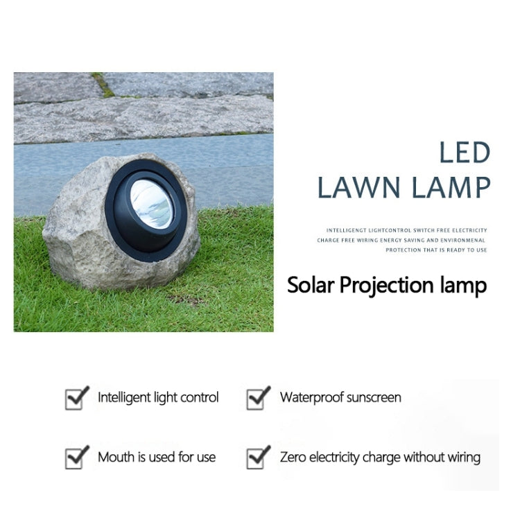 Solar Powered Simulated Stone Spotlight LED Light IP65 Waterproof Outdoor Garden Lawn Lamp