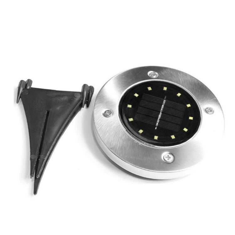 2 PCS 12 LEDs Solar Powered Buried Light Under Ground Lamp IP65 Waterproof Outdoor Garden Street Light