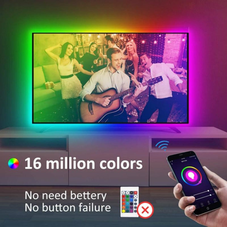 Smart Bluetooth APP Control Bare Board 2835 SMD RGB LED Rope Light, 60 LED/m, Length: 5m, 12V 2A 100-240V