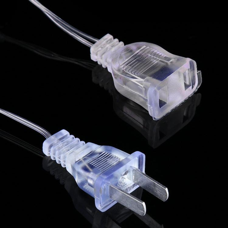 300 LEDs Curtain String Light with End Joint & Multi-function Controller & Memory Waterproof, US Plug, AC 110V