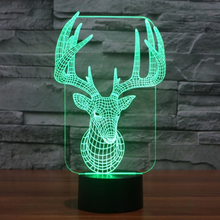 7 Color Discoloration Creative Visual Stereo Lamp Desk Lamp Night Light, Elaphurus Davidianus Style
