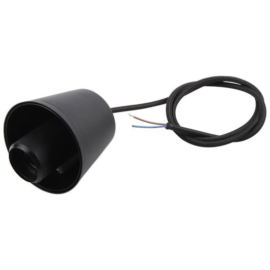 E27 Lamp Holder DIY Ceiling Chandelier Light Bulbs Screw Silicone Base Socket, Cable Length: 1m