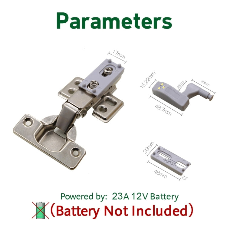 0.3W Universal Inner Hinge LED Sensor lamp Cupboard 3 LEDs Night light Auto ON/OFF Bulb