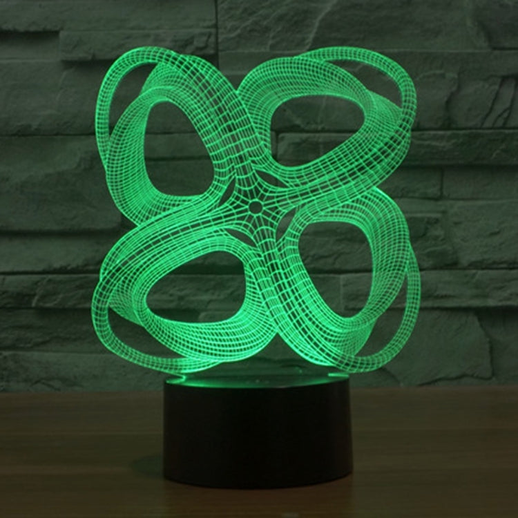 7 Color Discoloration Creative Visual Stereo Lamp Desk Lamp Night Light