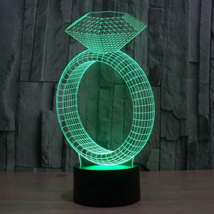 7 Color Discoloration Creative Visual Stereo Lamp Desk Lamp Night Light