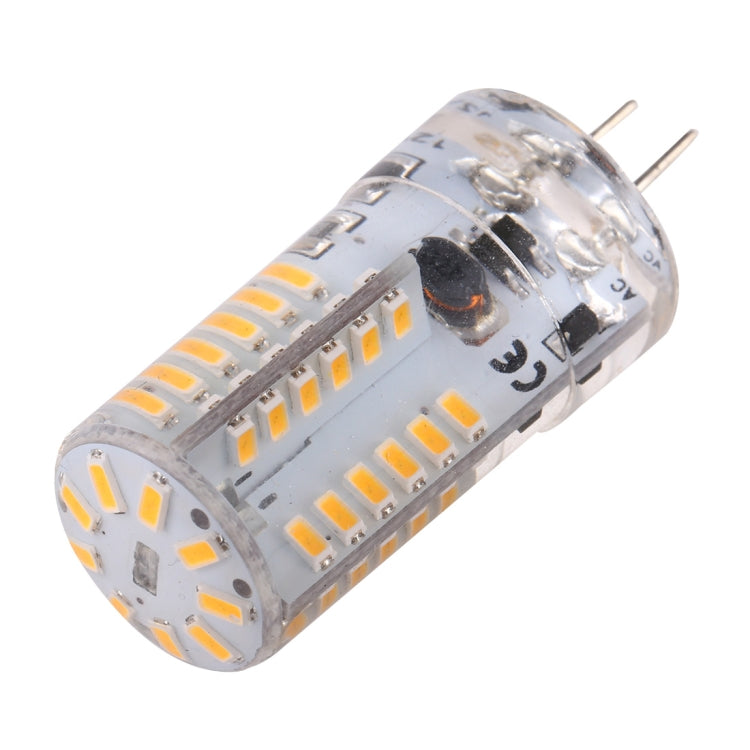 G4 2800-3200K 200LM 57LEDs Silicone LED Corn Light, 3014 SMD, Light Color: Warm White, AC / DC 12-16V, 2800-3200K