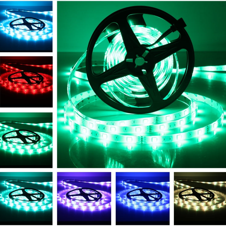 5m 150 LEDs SMD 5050 IP65 Waterproof Bluetooth RGB Light Strip with 24-keys Remote Control, EU Plug