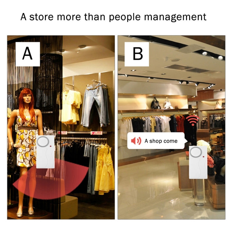 Home Security Wireless Remote Control Door Window Siren Magnetic Sensor Alarm Warning, 1 Remote Controller + 2 Magnetic Sensors