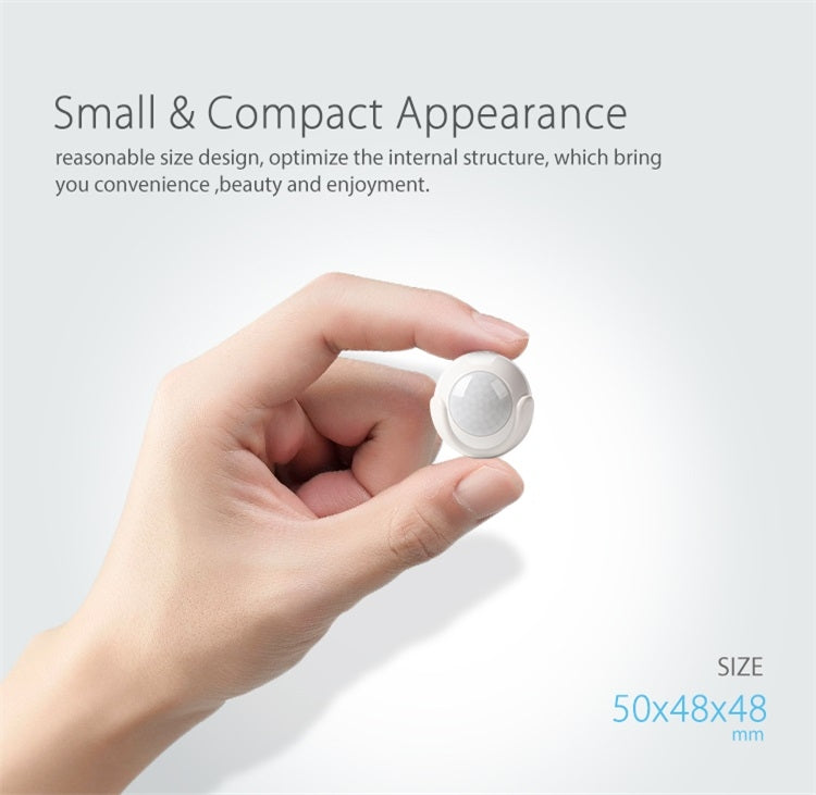 NEO NAS-PD01W Wireless WiFi PIR Detector Motion Sensor, Support Android / IOS systems & Ultra-bright Red LED