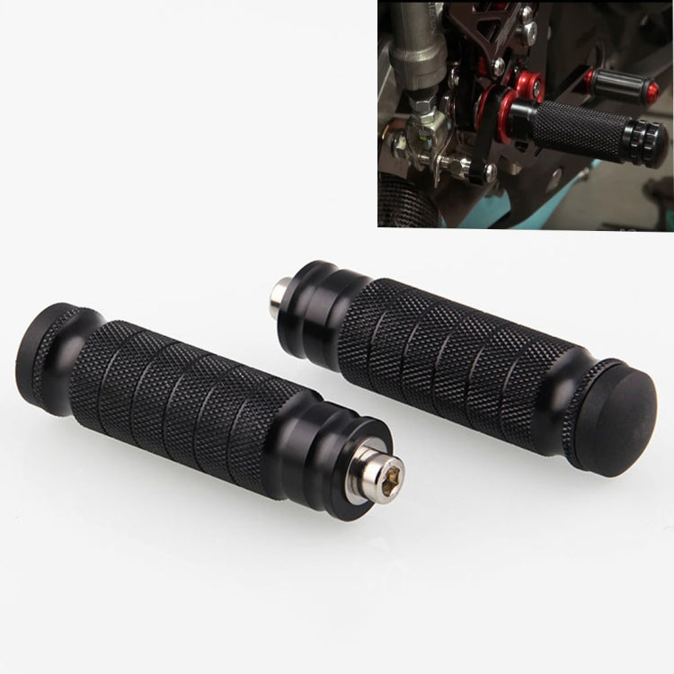 MB-BF001-BK Universal Motorcycle Modified Rear Seat Pedal, One Pair