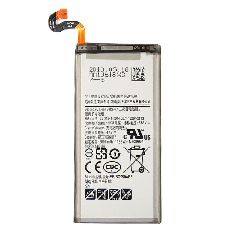 3000mAh Li-Polymer Battery EB-BG950ABE for Samsung Galaxy S8 / G950F / G950A / G950V / G950U / G950T