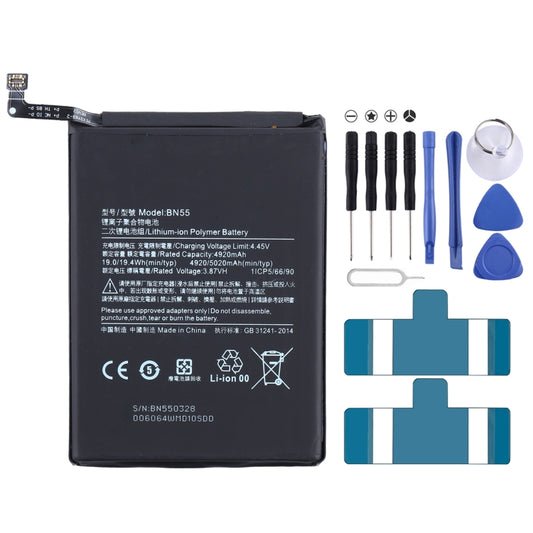 BN55 Li-ion Polymer Battery for Xiaomi Redmi Note 9S/Redmi Note 9 Pro Max/Redmi Note 9 Pro India