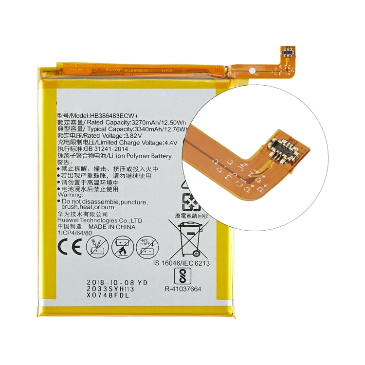 3340mAh HB386483ECW Li-Polymer Battery Replacement for Huawei G9 Plus / G8 / Honor 6X